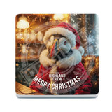 HIGHLAND CREW - Christmas Puffin Melamine Coaster Metal Signs