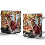 HIGHLAND CREW - Christmas Red Deer Mug Metal Signs
