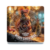 HIGHLAND CREW Christmas Red Squirrel Melamine Coaster Metal Signs