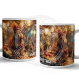 HIGHLAND CREW Christmas Red Squirrel Mug Metal Signs
