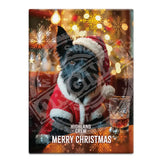 HIGHLAND CREW Christmas Scottie Dog Fridge Magnet Metal Signs