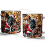 HIGHLAND CREW Christmas Scottie Dog Mug Metal Signs