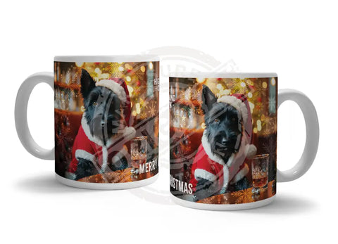 HIGHLAND CREW Christmas Scottie Dog Fridge Magnet Metal Signs