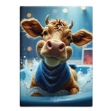 HIGHLAND CREW - DAIRY COW - In Bath Close Up Fridge Magnet Metal Signs