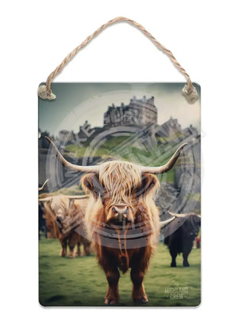 HIGHLAND CREW - Edinburgh Castle Fridge Magnet Metal Signs