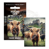HIGHLAND CREW - Edinburgh Castle Fridge Magnet Metal Signs