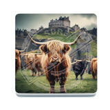 HIGHLAND CREW - Edinburgh Castle Melamine Coaster Metal Signs