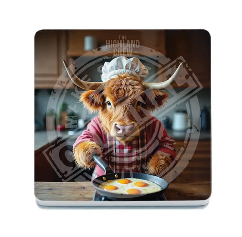 HIGHLAND CREW - Eggs Fridge Magnet Metal Signs