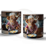HIGHLAND CREW - Eggs Mug Metal Signs