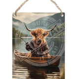 HIGHLAND CREW - Fishing Dangler Metal Signs