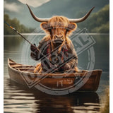 HIGHLAND CREW - Fishing Mini Metal Sign 15cm x 20cm Metal Signs