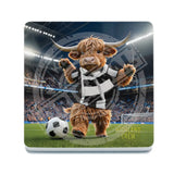 HIGHLAND CREW Football Black White Scarf Melamine Coaster Metal Signs