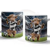 HIGHLAND CREW Football Black White Scarf Mug Metal Signs