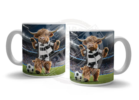 HIGHLAND CREW Football Black White Scarf Fridge Magnet Metal Signs