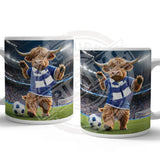 HIGHLAND CREW Football Blue White Scarf Mug Metal Signs