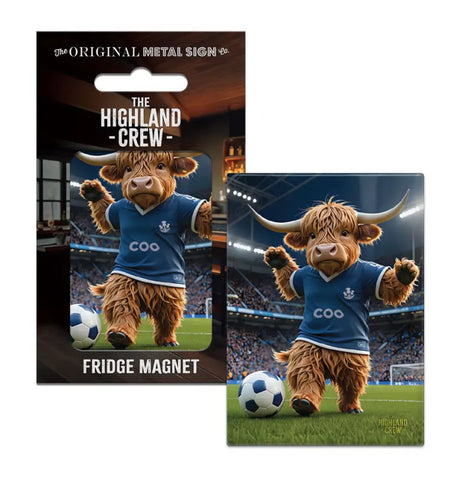 HIGHLAND CREW - Football Fridge Magnet Metal Signs