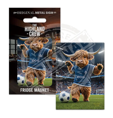 HIGHLAND CREW - Football Fridge Magnet Metal Signs