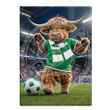 HIGHLAND CREW Football Green White Scarf Fridge Magnet Metal Signs