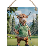 HIGHLAND CREW - Golf Dangler Metal Signs