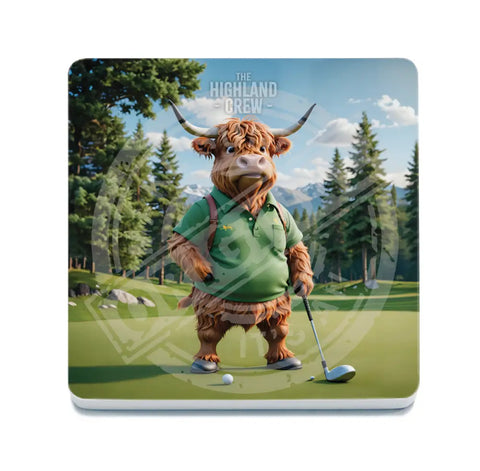 HIGHLAND CREW - Golf Fridge Magnet Metal Signs