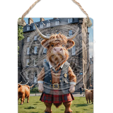 HIGHLAND CREW - Kilt Dangler Metal Signs