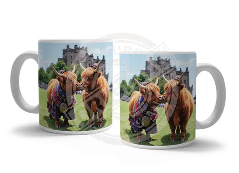 HIGHLAND CREW - Kissing At The Castle Fridge Magnet Metal Signs