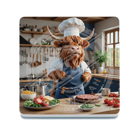 HIGHLAND CREW - Kitchen Fridge Magnet Metal Signs