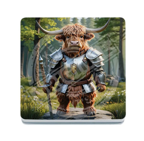 HIGHLAND CREW - Knight Fridge Magnet Metal Signs
