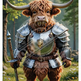 HIGHLAND CREW - Knight Mini Metal Sign 15cm x 20cm Metal Signs
