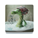 HIGHLAND CREW - LOCH NESS - Nessie Bathtime Melamine Coaster Metal Signs