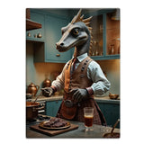 HIGHLAND CREW - LOCH NESS - Nessie Cooking Fridge Magnet Metal Signs