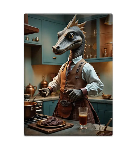 HIGHLAND CREW - LOCH NESS - Nessie Cooking Fridge Magnet Metal Signs