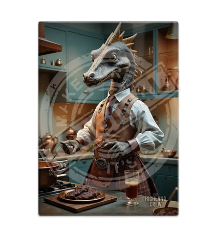HIGHLAND CREW - LOCH NESS - Nessie Cooking Fridge Magnet Metal Signs