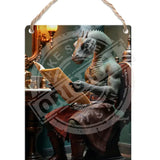 HIGHLAND CREW - LOCH NESS - Nessie Toilet Kilt Dangler Metal Signs