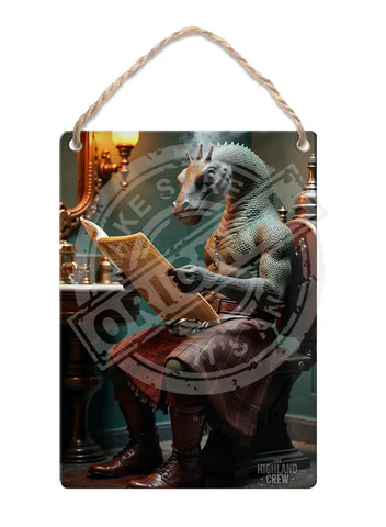 HIGHLAND CREW - LOCH NESS - Nessie Toilet Kilt Fridge Magnet Metal Signs