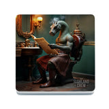 HIGHLAND CREW - LOCH NESS - Nessie Toilet Kilt Melamine Coaster Metal Signs