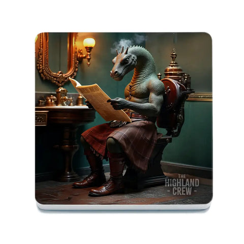 HIGHLAND CREW - LOCH NESS - Nessie Toilet Kilt Fridge Magnet Metal Signs