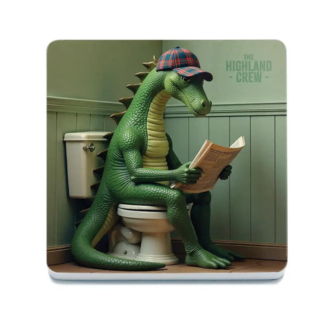 HIGHLAND CREW - LOCH NESS - Nessie Toilet Fridge Magnet Metal Signs