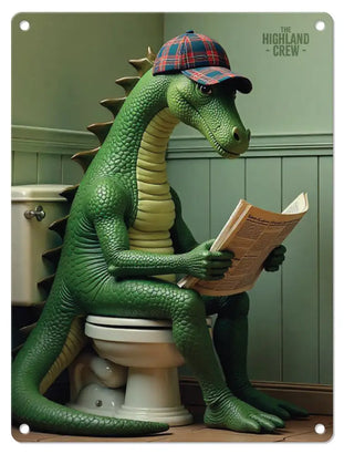 HIGHLAND CREW - LOCH NESS - Nessie Toilet Metal Signs