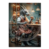 HIGHLAND CREW - LOCH NESS - Nessie Whisky Bar Fridge Magnet Metal Signs