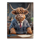 HIGHLAND CREW - Office Desk Fridge Magnet Metal Signs