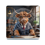HIGHLAND CREW - Office Desk Melamine Coaster Metal Signs