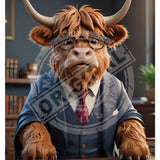 HIGHLAND CREW - Office Desk Mini Metal Sign 15cm x 20cm Metal Signs