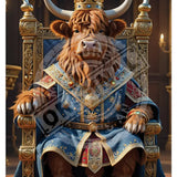 HIGHLAND CREW - On Throne Mini Metal Sign 15cm x 20cm Metal Signs