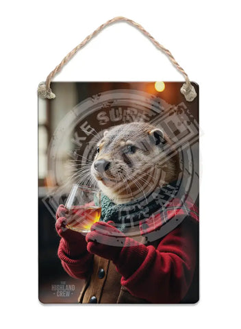 HIGHLAND CREW - Otter Fridge Magnet Metal Signs