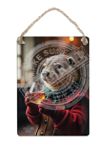 HIGHLAND CREW - Otter Fridge Magnet Metal Signs