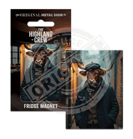 HIGHLAND CREW - Peaky No.2 Fridge Magnet Metal Signs