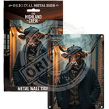 HIGHLAND CREW - Peaky No.2 Mini Metal Sign 15cm x 20cm Metal Signs