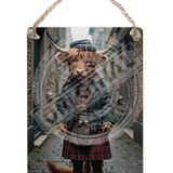 HIGHLAND CREW - Peaky Sporran Dangler Metal Signs