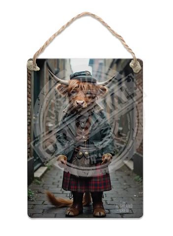 HIGHLAND CREW - Peaky Sporran Fridge Magnet Metal Signs